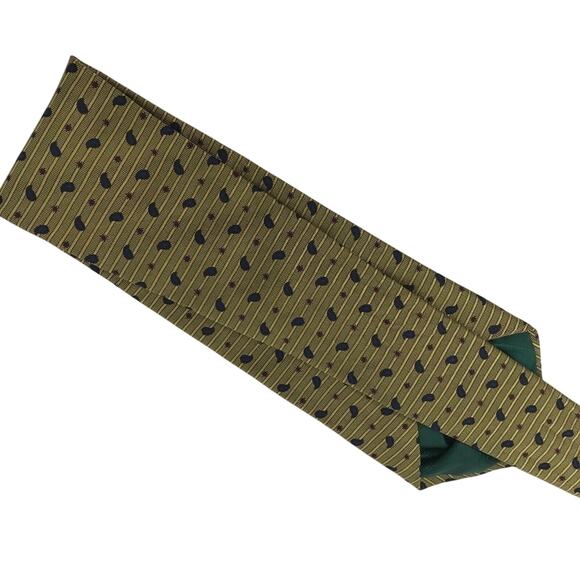Tommy Hilfiger Silk Paisley Print Tie - Picture 3 of 7